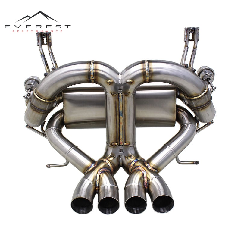Stainless Steel Exhaust Pipe System for Lamborghini Aventador LP700 LP750SV 6.5L 2011-2016 Valved Axleback Muffler