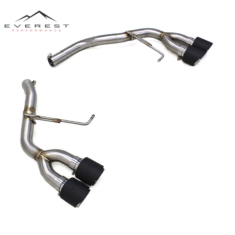 Straight Exhaust Pipe for Porsche Macan 2.0T 2014-2017 Stainless Steel Auto Axle Back Carbon Fiber Tips