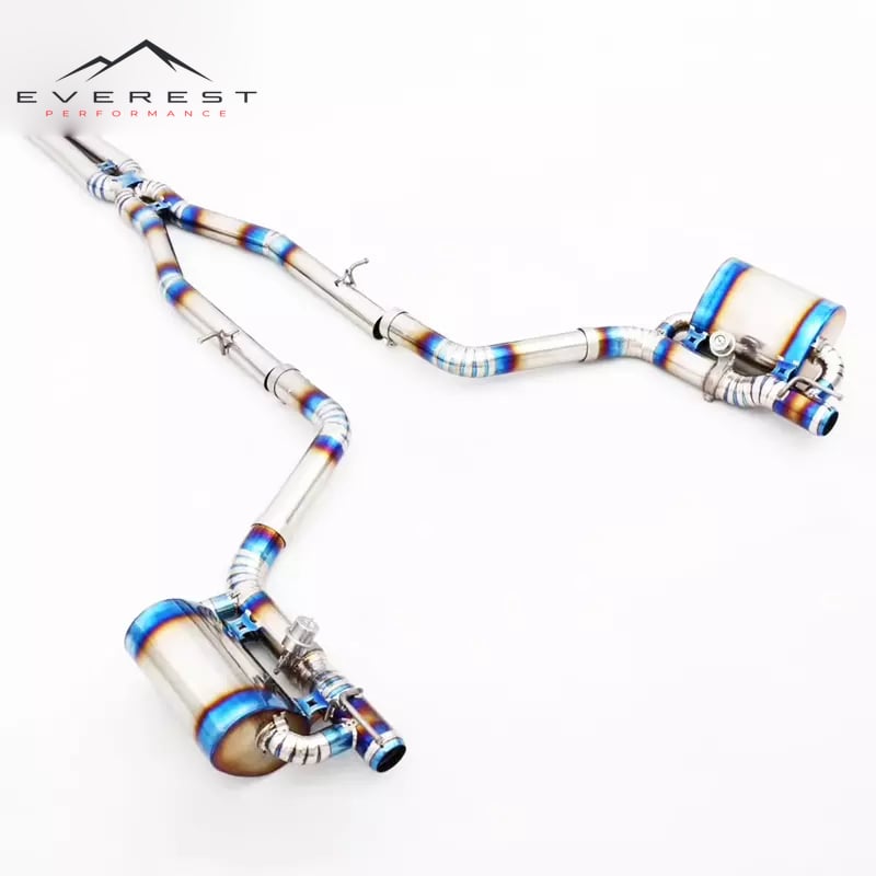 High Quality Titanium Catback Exhaust for Dodge Challenger SRT Hellcat 6.2L 2015-2023 Valvetronic Exhaust Car Exhaust Pipe