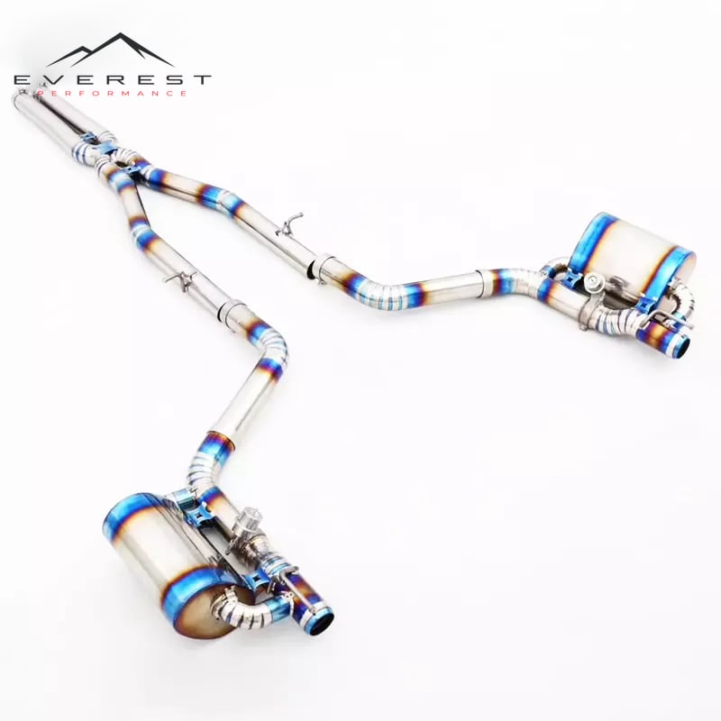 High Quality Titanium Catback Exhaust for Dodge Challenger SRT Hellcat 6.2L 2015-2023 Valvetronic Exhaust Car Exhaust Pipe