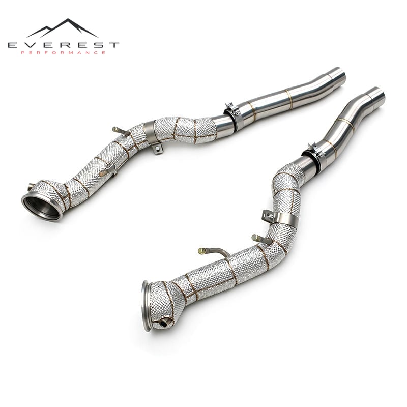 Downpipe With Heat Shield for Ferrari 12Cilindri F140 HD V12 6.5L 2024+ Stainless Steel Direct Exhaust Pipes
