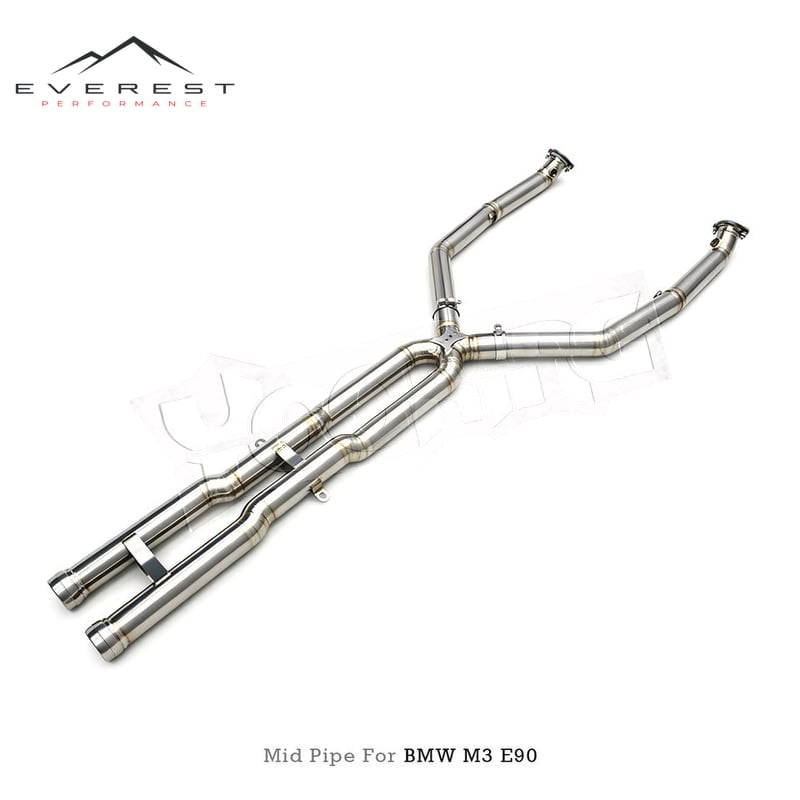 1.2mm Thick Titanium Performance Single Midpipe for BMW M3 E90/E92/E93 4.0L 2007-2013 Exhaust Lightweight Middle Pipe