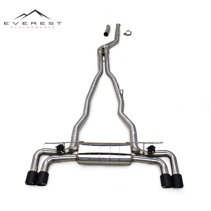 Stainless Steel Exhaust Pipe for BMW 540/540i G30/G38 3.0T B58 2018-2024 Muffler Valvetronic Catback Carbon Fiber Tips