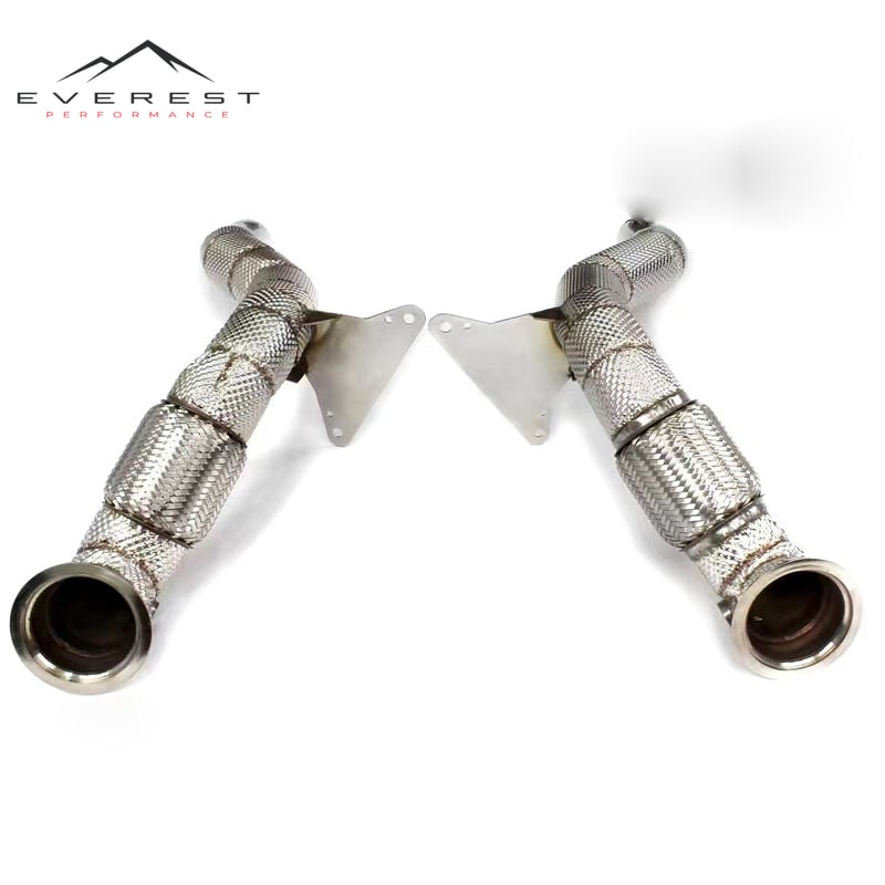 Performance Downpipe for Ferrari 488 3.9 2015- Automobile Stainless Steel Exhaust Down Pipe Free Flow Race Exhaust