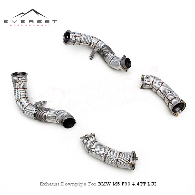 Free Flow Exhaust Pipe for BMW M5/M6 F90 LCI 4.4TT 2018-2024 Stainless Steel Exhaust Pipe Straight-through Header