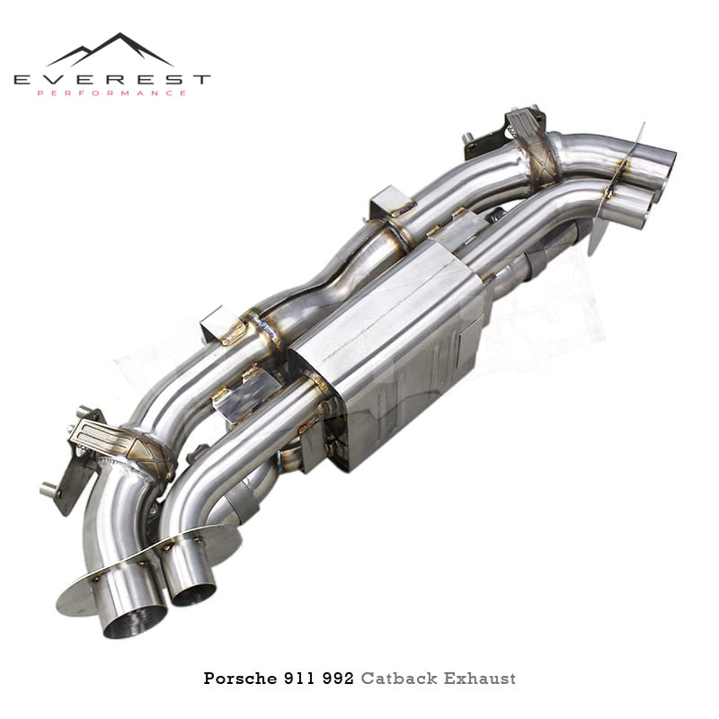 Custom Catback Exhaust for Porsche 911 992 3.0T 2020-2023 Sport Car Stainless Steel Muffler Valve Exhaust System