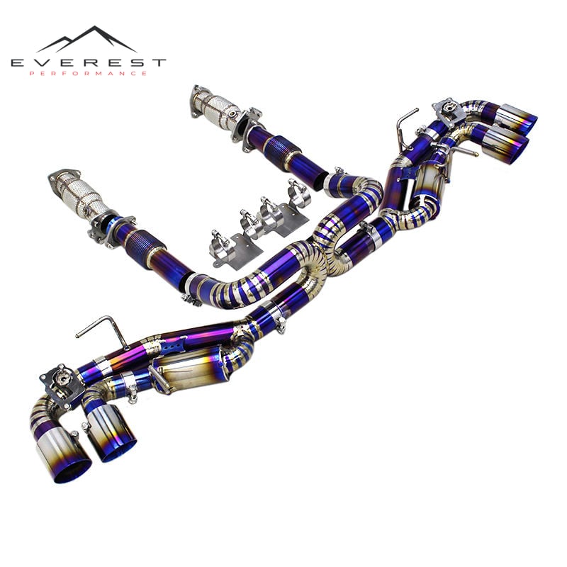 Titanium Catback Exhaust for Chevrolet Corvette Stingray Z51 (2019-2025) Valvetronic Muffler Exhaust System