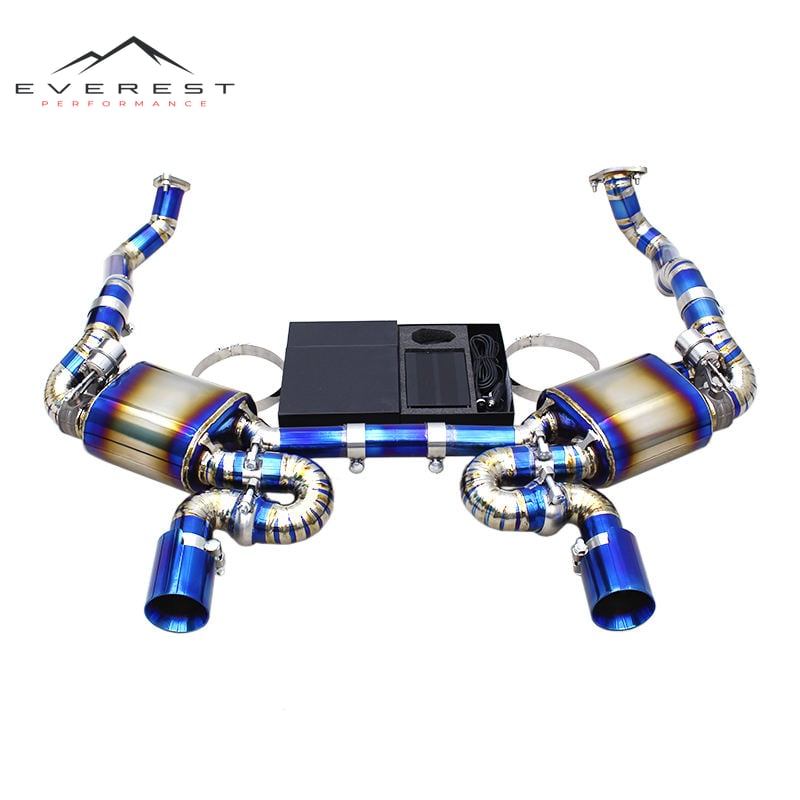 Titanium Exhaust Pipe System for Porsche Boxster 981 2.7L/3.4L 2013-2015 Upgrade 718 GT4 RS Valved Sport Rear Muffler Section