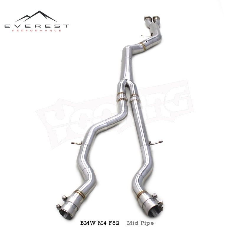 SS304 Single Midpipe for BMW M3/M4 F80/F82 3.0T 2015-2019 Exhaust Equal Length Midpipe System