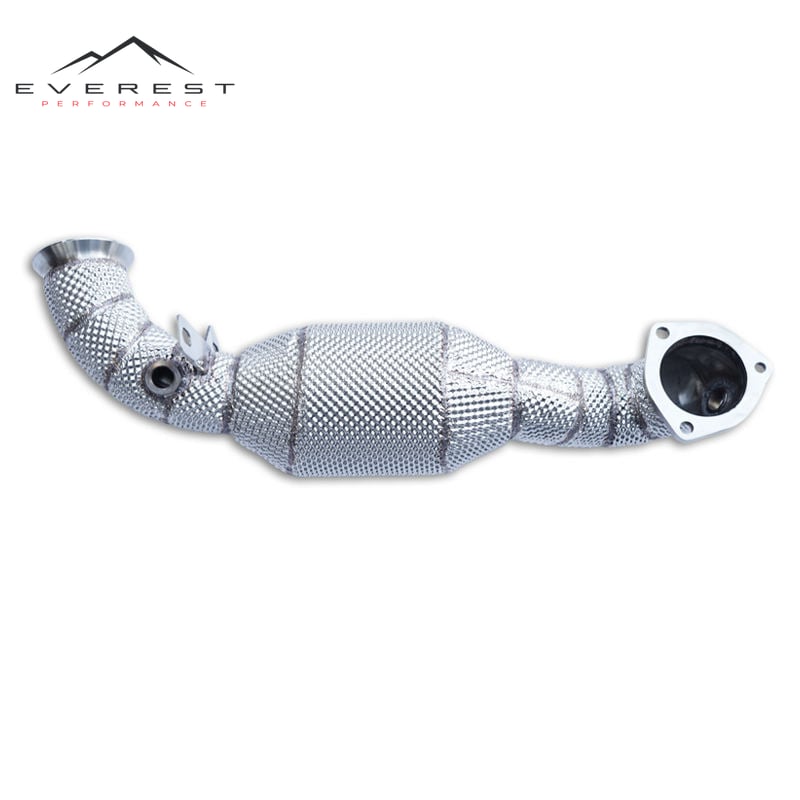 Exhaust Catalytic Converter Downpipe for MINI Cooper S R56/Cabriolet R57 R60 1.6t 2006-2013 304 Stainless Steel Pipes Downpipe
