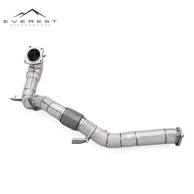 Direct-fit Heat Shield Free Flow Downpipe for Hyundai Elantra N 2.0T 2023-2025 Performance Turbo Straight Exhaust Pipe With OPF