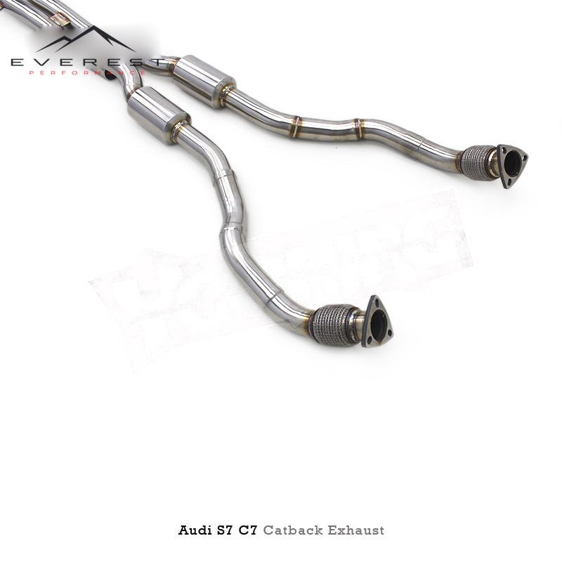 SS304L Exhaust Pipe System for Audi S4/S5 B8 B8.5 3.0T 2013-2019 Electric Valve Catback Exhaust System
