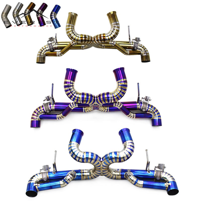 Titanium Exhaust Pipe System for Mclaren GT 4.0T 2019-2023 Valve Compatible Performance Valvetronic System