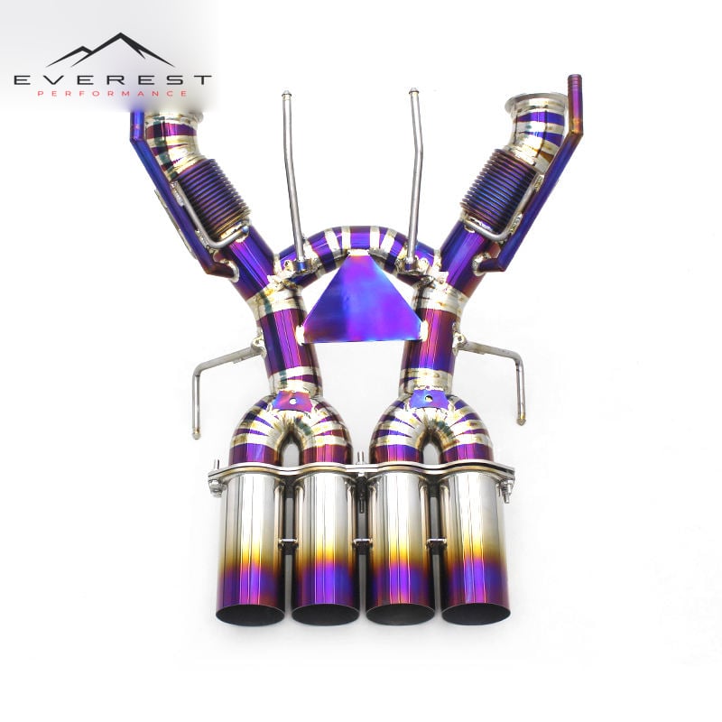 Car Exhaust Catback for McLaren 765LT Titanium Pipe Exhaust High Performance Car Exhaust System