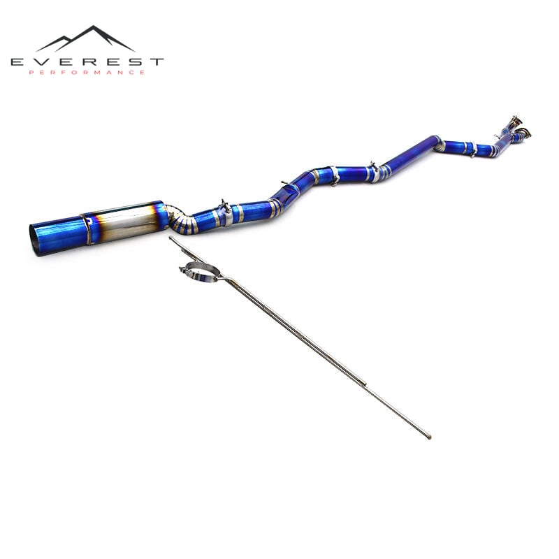 Custom Newest Exhaust System for BMW M3/M4 G80/G82 3.0T 2019-2024 Street Race Car Titanium Pipes Catback Muffler Single Outlet