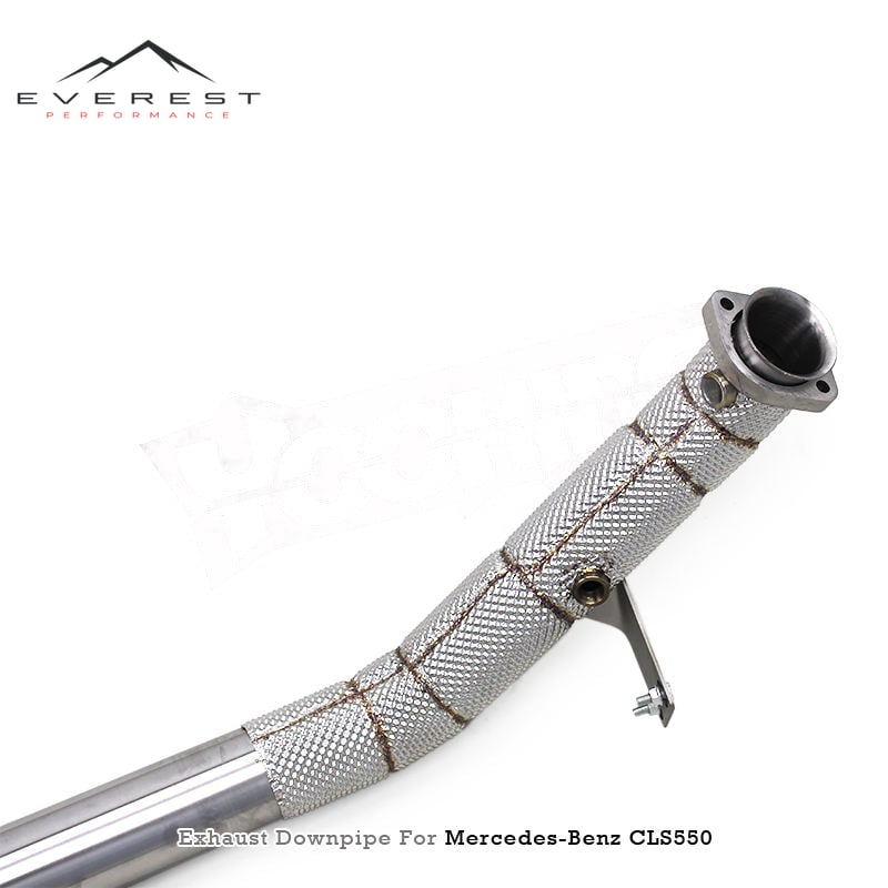 RTS Turbo Downpipe for Mercedes-Benz CLS550 CLS 550 M278 4.7T 2012-2016 Sport Headers with Heat Shield Straight Pipes