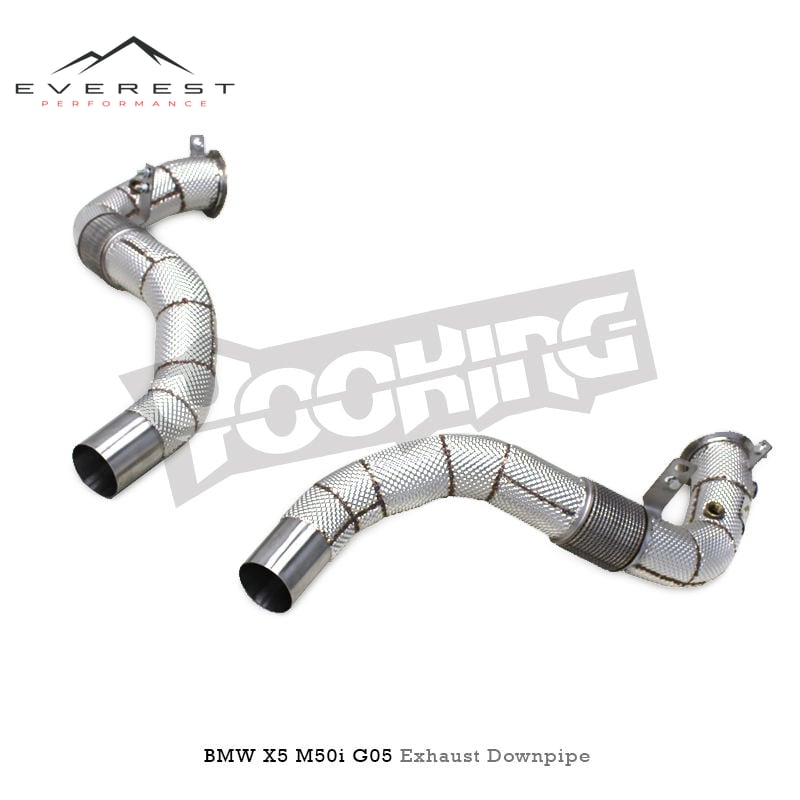 Stainless Steel Straight Downpipe for BMW X5 M50i G05 4.4TT 2019-2024 Racing Exhaust Pipe Free Flow Downpipe Exhaust System