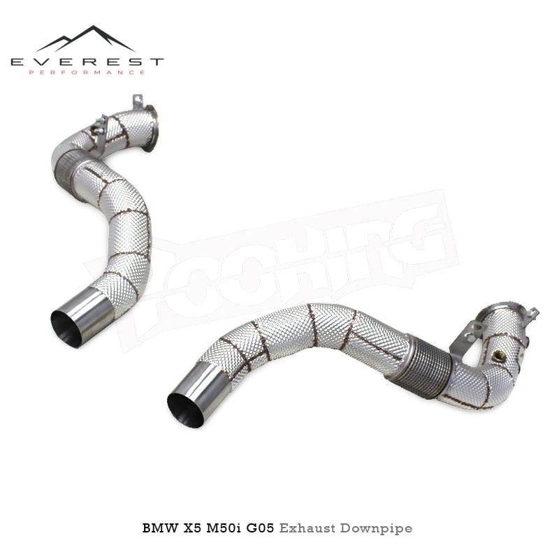 Stainless Steel Straight Downpipe for BMW X5 M50i G05 4.4TT 2019-2024 Racing Exhaust Pipe Free Flow Downpipe Exhaust System