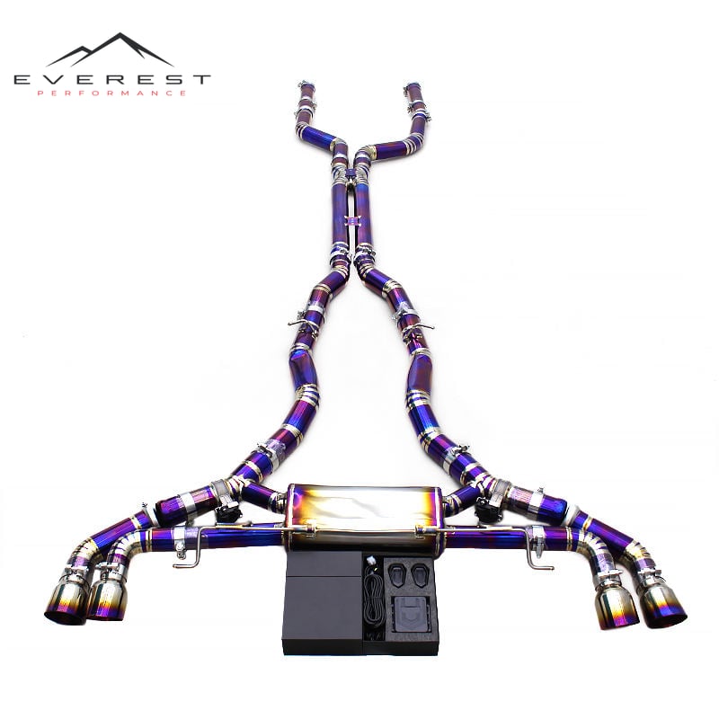 Titanium Valvetronic Catback Exhaust Pipes for BMW X5M/X6M F95/F96 4.4TT 2020-2024 Muffler Racing Exhaust Systems with Valve