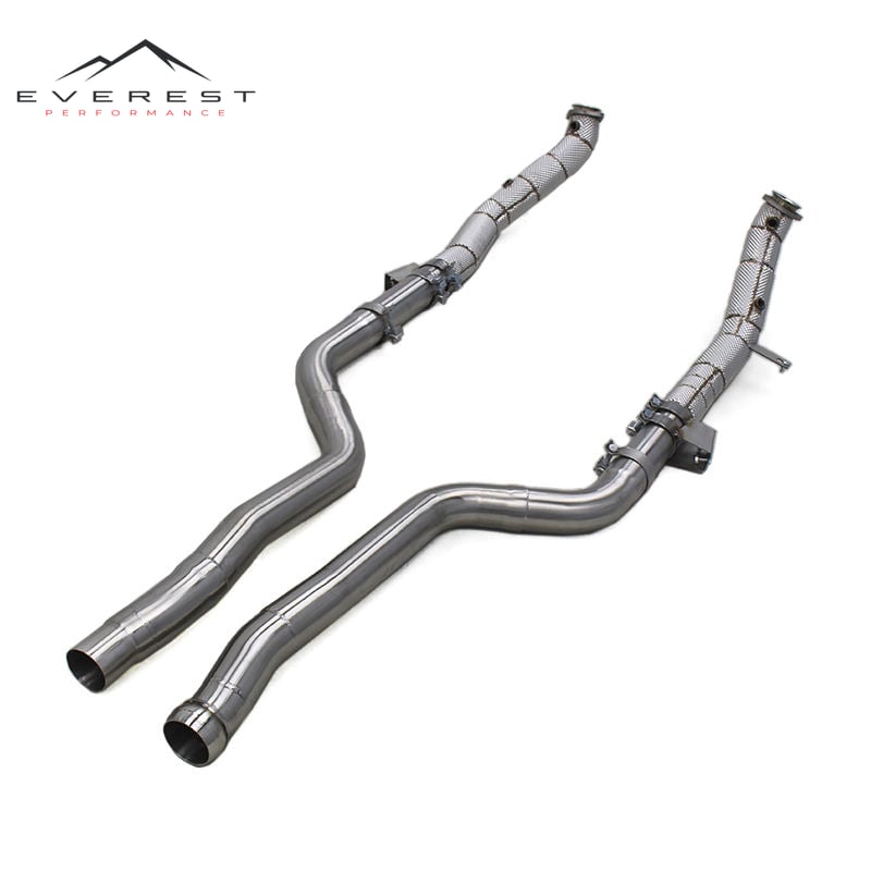 Exhaust Downpipe for Mercedes-Benz CLS63/CLS63S AMG 2007-2017 Escape Stainless Steel Free Flow Pipes Muffler Exhaust System