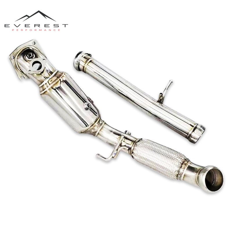 High Flow Exhaust Catalytic Converter Downpipe for Jeep Wrangler Rubicon JL 2.0T 2018-2020 304 Stainless Steel Pipes Downpipe