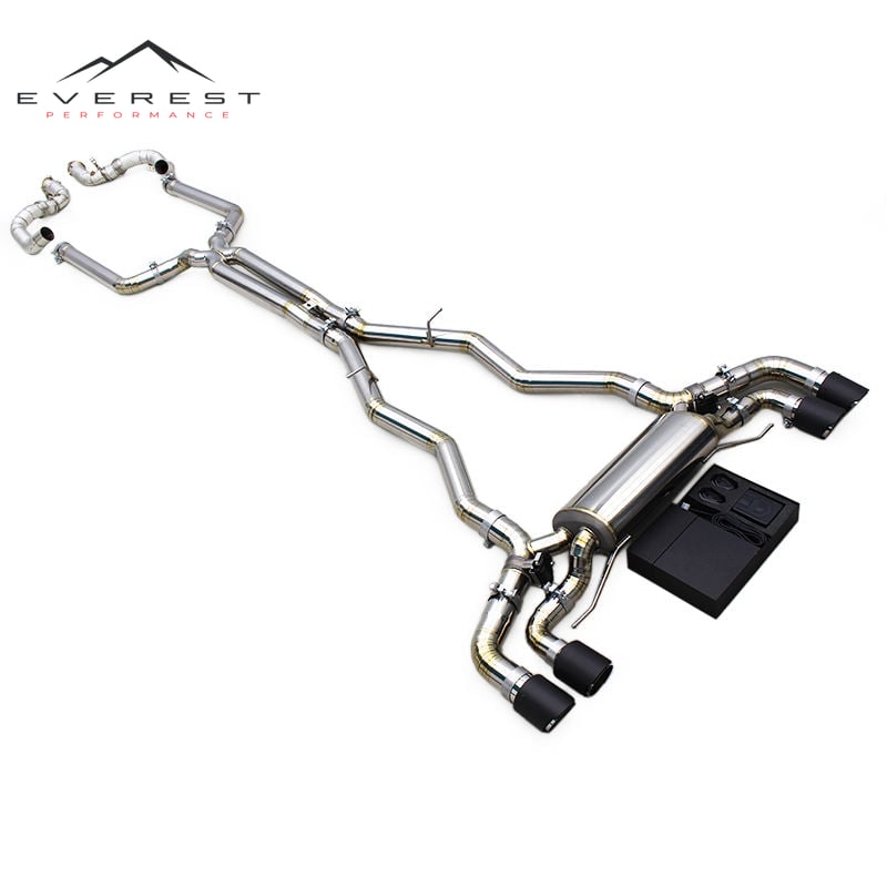Catback Exhaust Downpipe for BMW M5 F90 4.4T 2018-2023 Titanium Exhaust Pipe Muffler with Valve SUS304 Free Flow Pipe