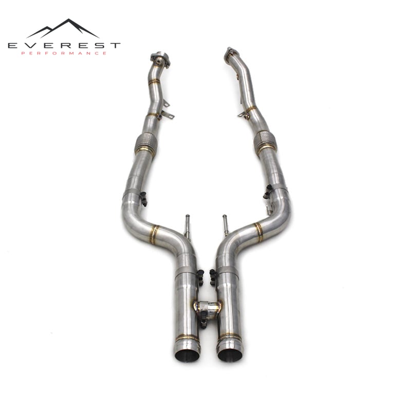 Performance Downpipe for Mercedes Benz S550 S500 S63 5.5T 4.7T 2012-2023 Upgrade Exhaust Free Flow Race Front Down Pipe