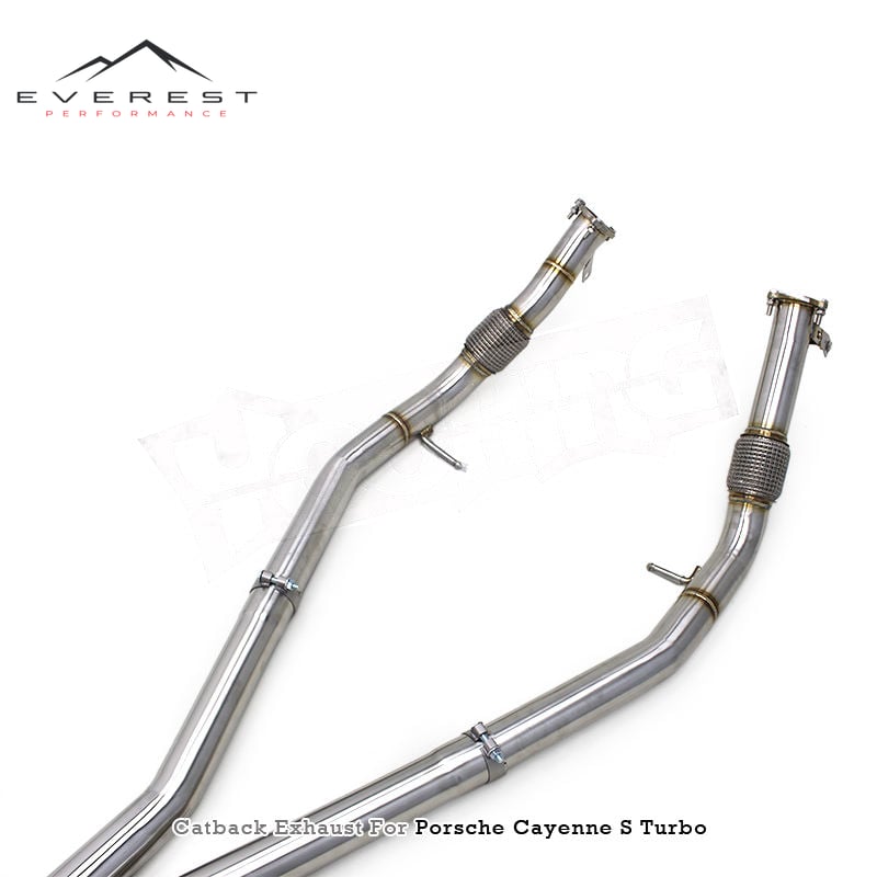 Custom Exhaust System for Porsche Cayenne S Turbo 2.9T 2018-2024 SUS304 Valvetronic Catback Muffler with Dynamic Control