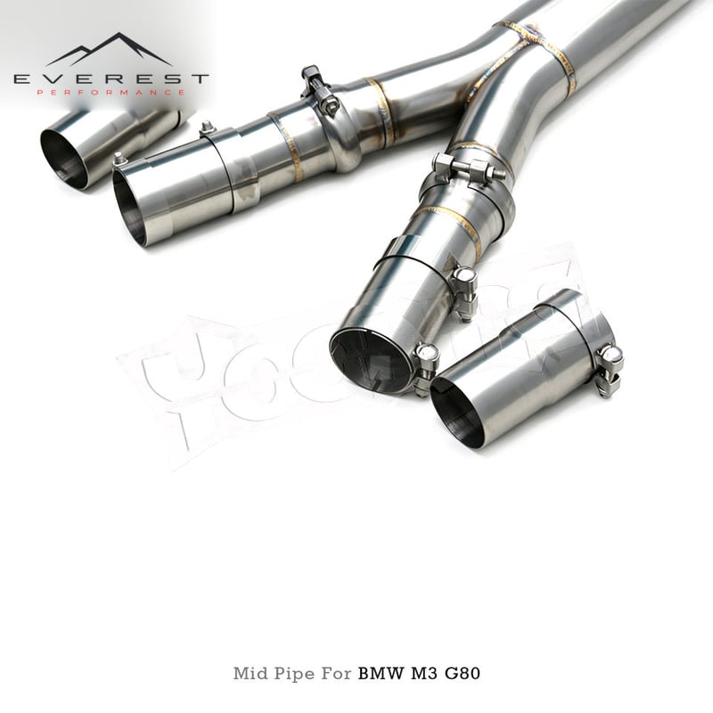 SS304 Equal Length Mid Pipe 101mm I-pipe Exhaust Pipes System for BMW M3/M4 G80/G82/G83 3.0T 2021-2026 Performance Car