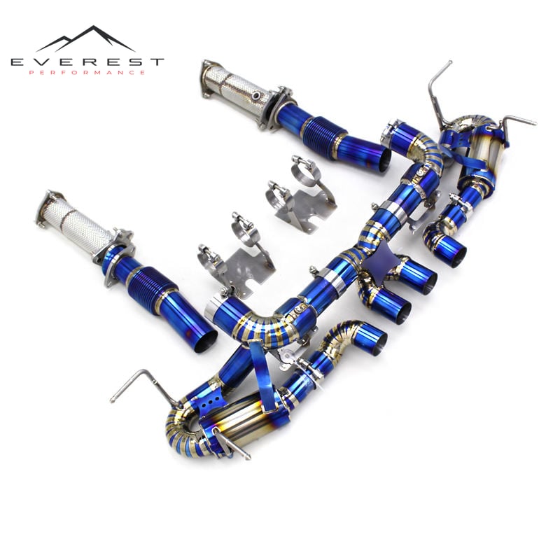 Titanium Catback Exhaust for Chevrolet Corvette C8 Z06 2019-2023 Valve Exhaust Muffler Titanium Exhaust Pipe (Version 2)