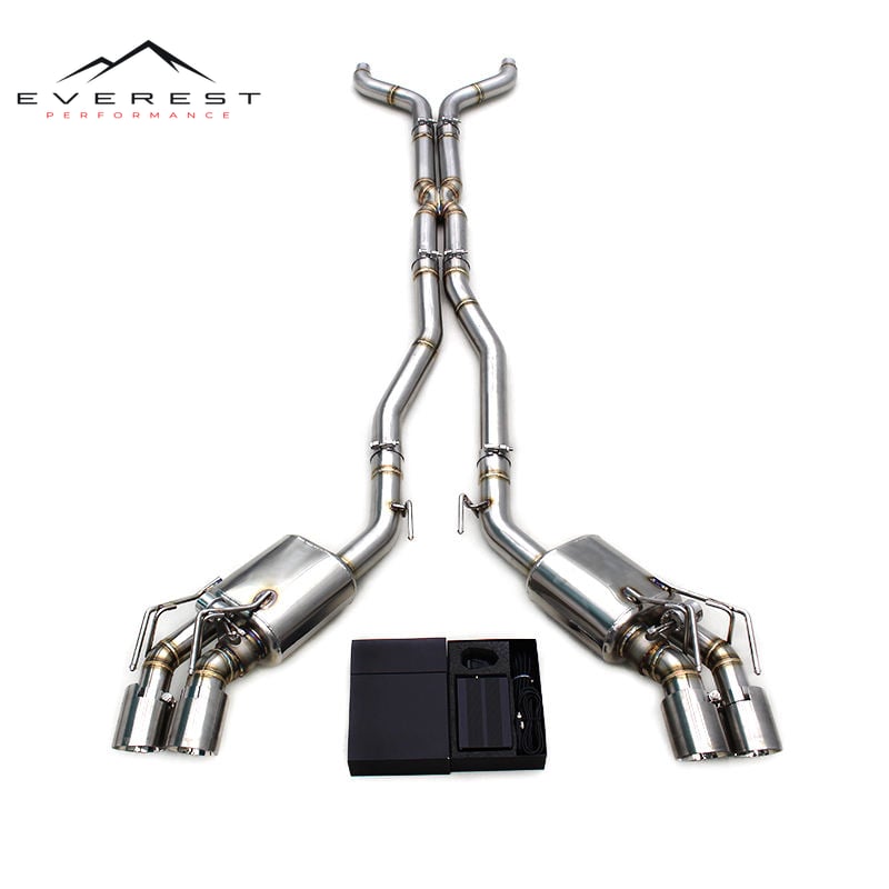 SUS304 Stainless Steel Catback for Chevrolet Camaro SS 6.2L 2010-2017 Vacuum Valve Performance Exhaust System