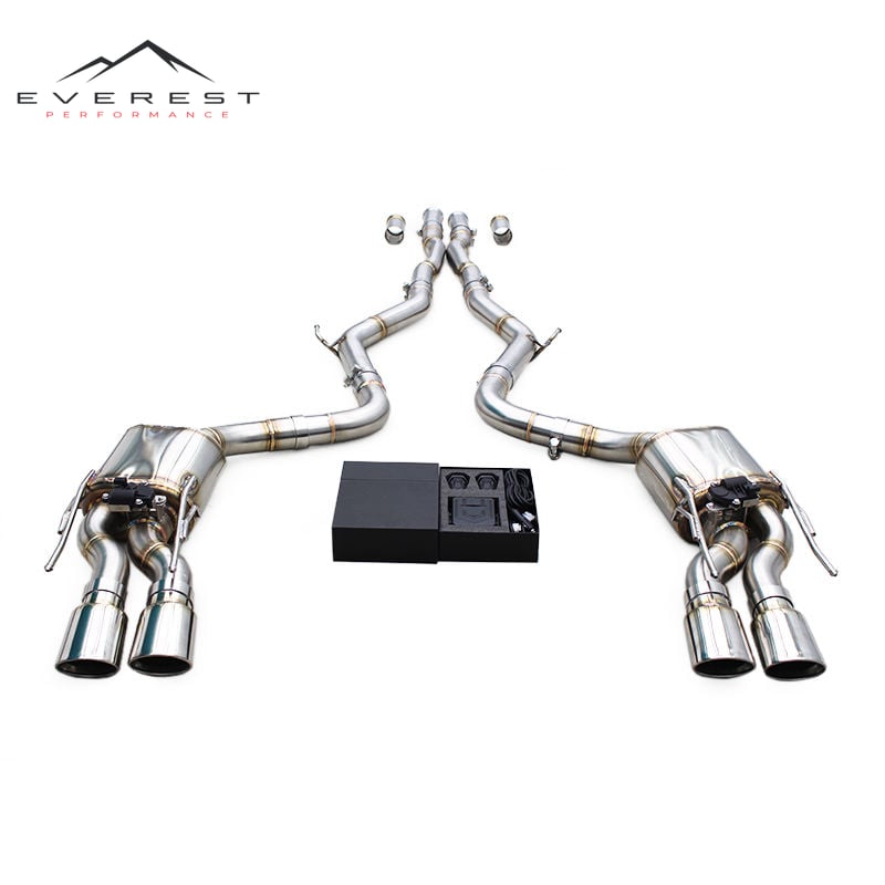 Exhaust Pipe System for Mercedes-Benz S63 AMG W221 6.2L 2008-2012 Electronic Valvetronic Muffler Catback with Remote