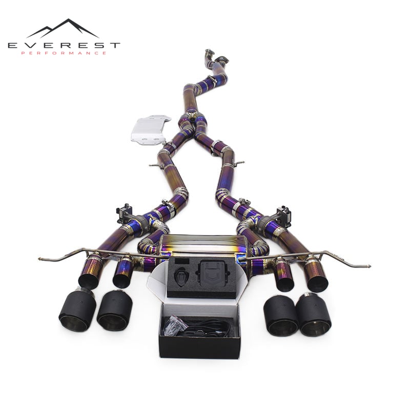 Titanium Exhaust Pipe System for BMW M3/M4 G80/G82/G8X 3.0T 2021-2023 Electronic Valve Muffler and Bracket