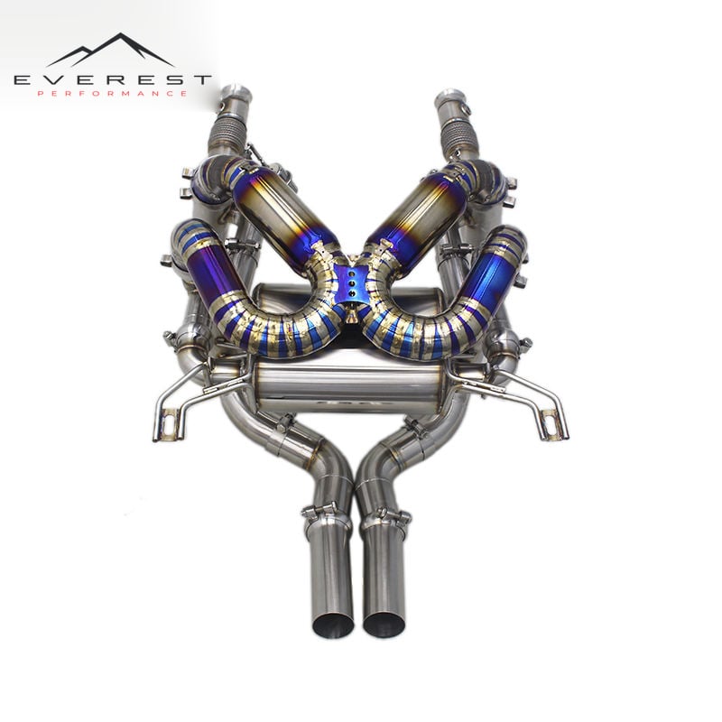 Titanium Exhaust Pipe System for Lamborghini Murcielago LP640 V12 6.2 2007-2010 Muffler Catback Resonator