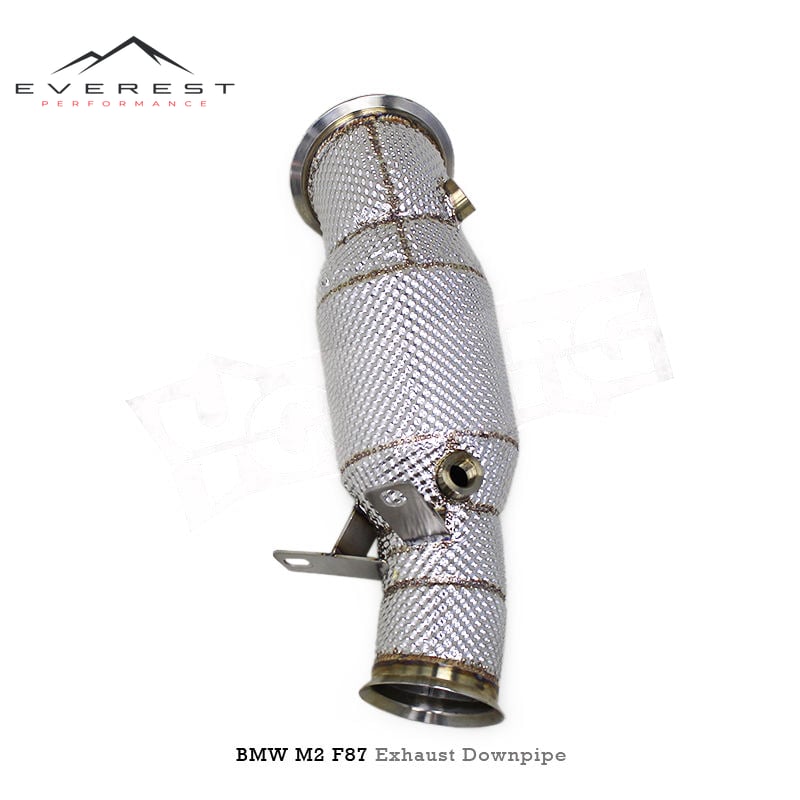 Custom Engine Straight Downpipe for BMW M2 F87 N55 3.0T 2014-2018 Street Car Stainless Steel Pipes Exhaust Flow Free System