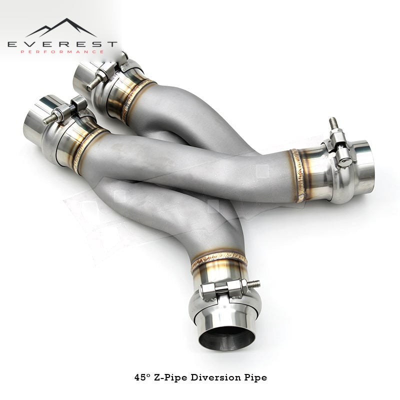 Exhaust Midpipe with Z Pipe for BMW G90/F90/X7 3D Printed Universal Z/X Diversion Pipe 2.5''/2.76''/3''/3.5'' Pipes