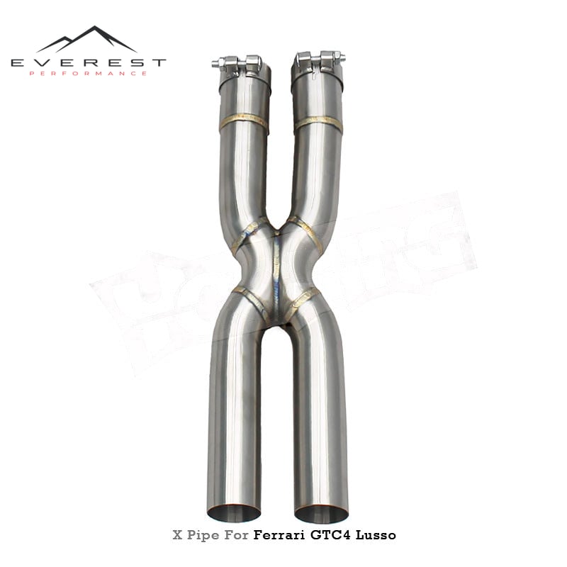 Exhaust X Pipe for Ferrari F12/GTC4/FF/812/812GTS Stainless Steel X Middle Exhaust Pipe Racing Car Exhaust System