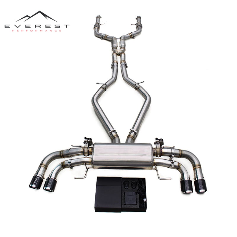SS304 Exhaust Pipe System for Alfa Romeo Giulia Quadrifoglio 2.9T V6 2016-2024 Valvetronic Muffler Catback Exhaust