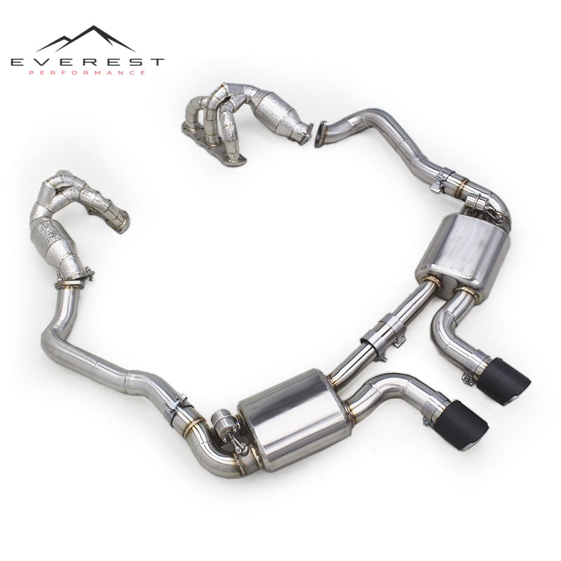 Exhaust Pipe System for Porsche 981 Cayman/Boxster 2.7/3.4 2013-2015 Stainless Steel Catback Exhaust Manifold with Catalyst