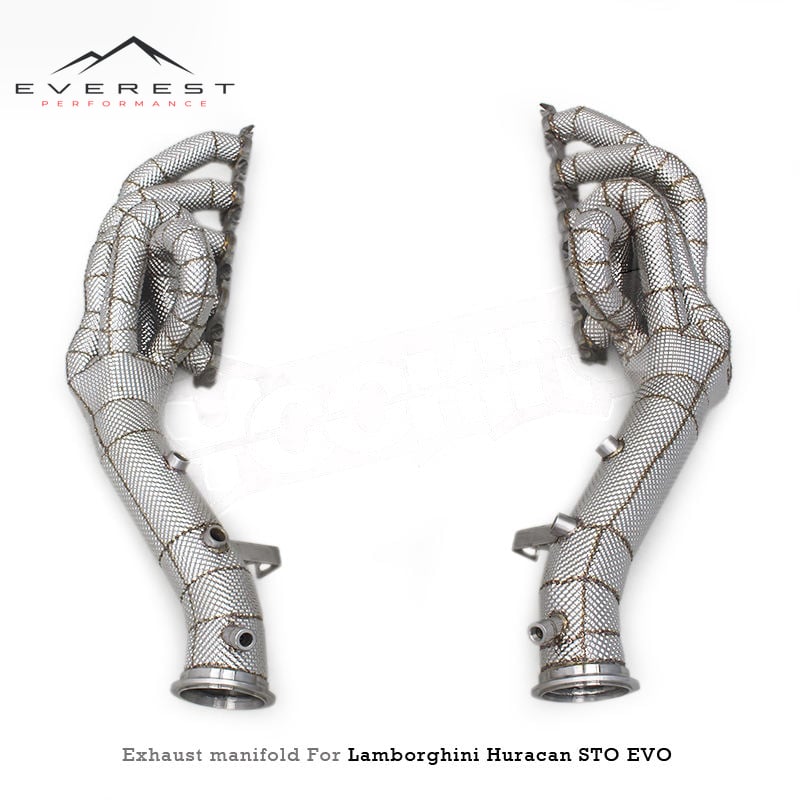 Equal Length Manifold for Lamborghini Huracan STO/EVO Spyder 5.2 2019-2020 Racing Exhaust Street Header Merged Pipes