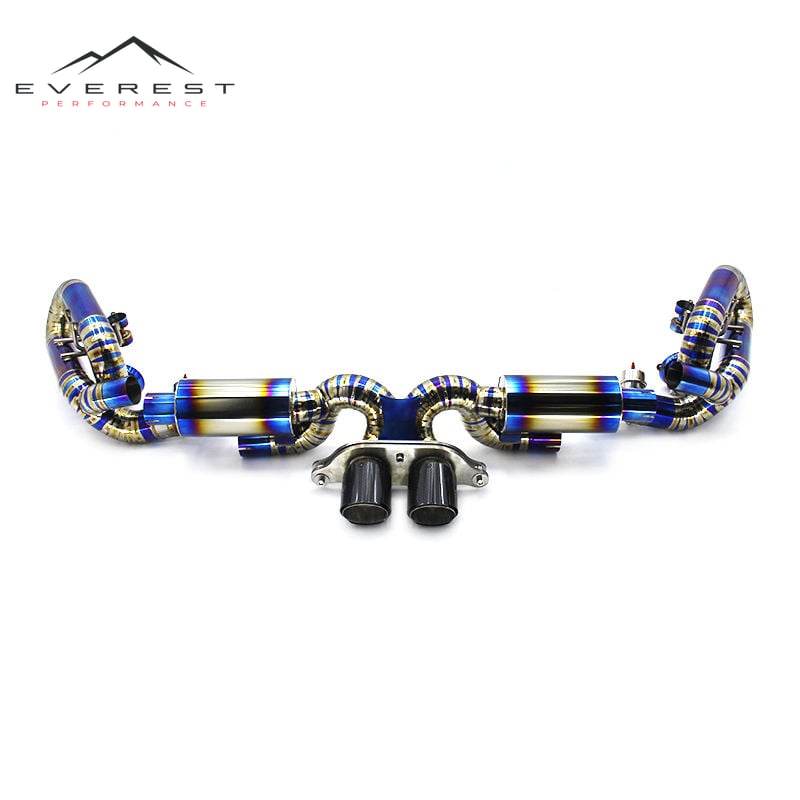 Titanium Alloy Exhaust Pipe Axle Exhaust air Control Valve Exhaust System Muffler Suitable for Porsche 911 991.1 GT3/RS