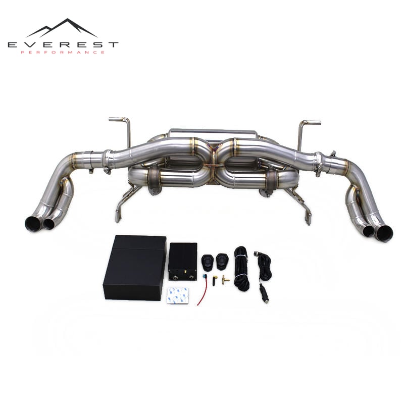 Valved Catback for Audi R8 V8 4.2L 2007-2013 Stainless Steel Exhaust Pipe Rear Muffler System With Remote Control