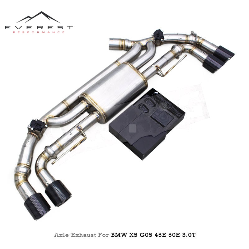 SS304 Axleback Exhaust Electronic Valve Muffler for BMW X5 G05 45E/50E 2019+ Sport Car Exhaust Pipe with Controller