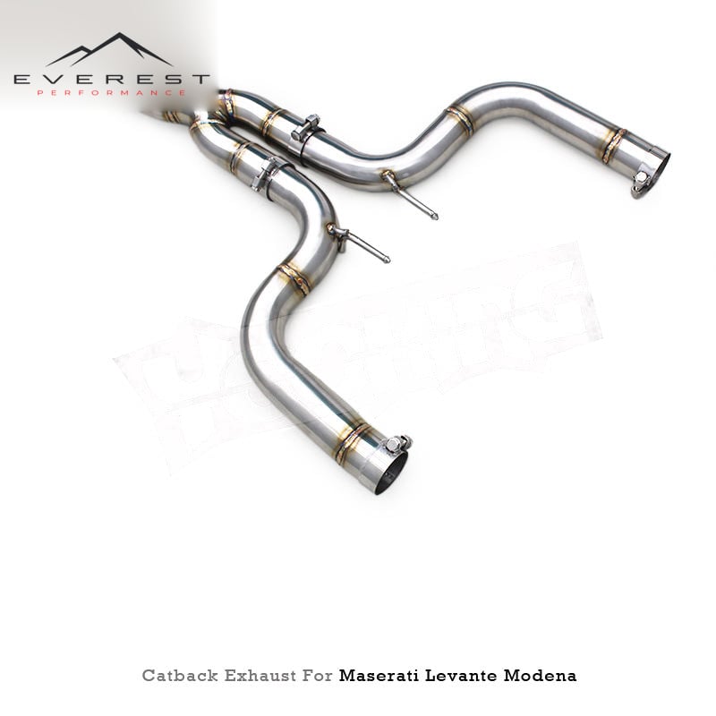Custom Catback X-Pipe Muffler for Maserati Levante 3.0T 2017-2018 Tuning Stainless Steel Valvetronic Exhaust System with Control