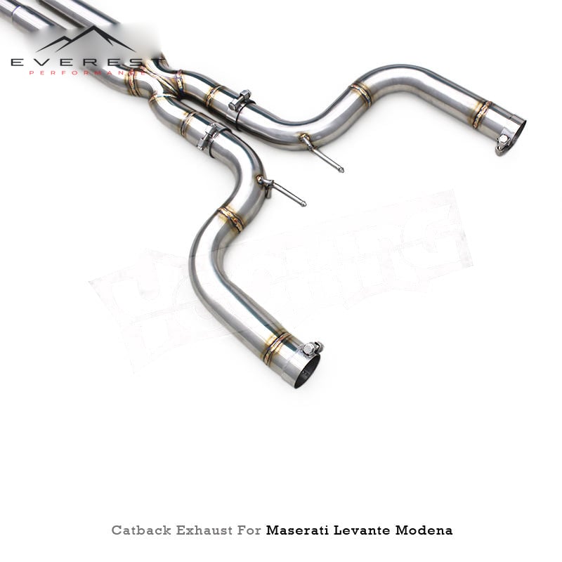 Custom Catback X-Pipe Muffler for Maserati Levante 3.0T 2017-2018 Tuning Stainless Steel Valvetronic Exhaust System with Control