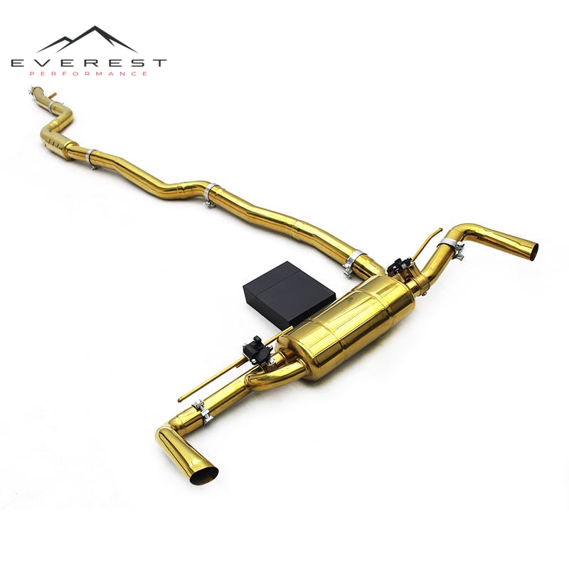 Plating Gold Stainless Steel Catback Exhaust Pipe for BMW 730/740 G11/G12 2.0T/3.0T 2016-2022 Exhaust Valve Muffler System