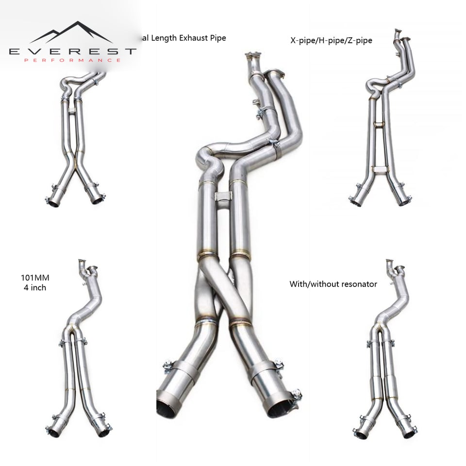 Racing Z Pipe 70mm Midpipe Exhaust for BMW G80 G81 M3 G82 M4 S58 G87 M2 Stainless Steel Equal Length Exhaust Pipe