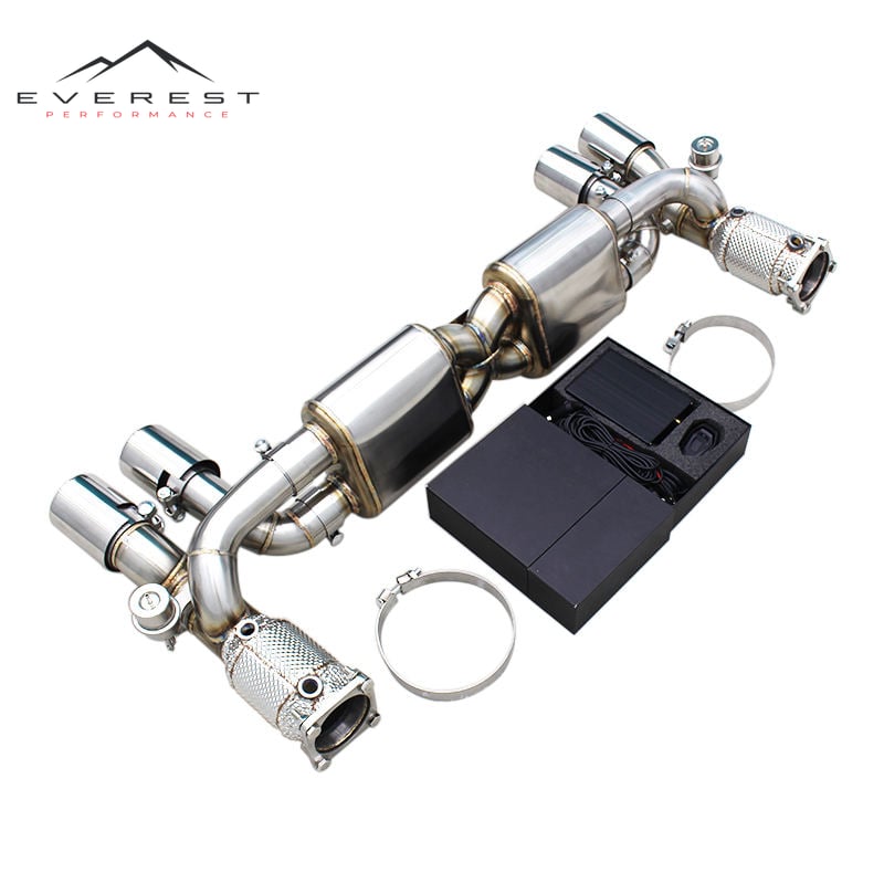 Catback Exhaust for Porsche 911 991/991.1/991.2 Turbo 3.8T Stainless Steel Exhaust Pipe with Catalyst Downpipe