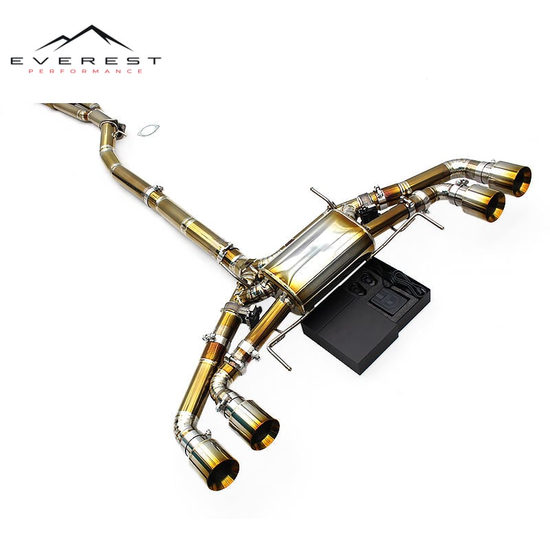 Golden Titanium Catback Muffler Valve for Nissan GTR/GT-R R35 2008-2023 3.8TT Aggressive Exhaust System