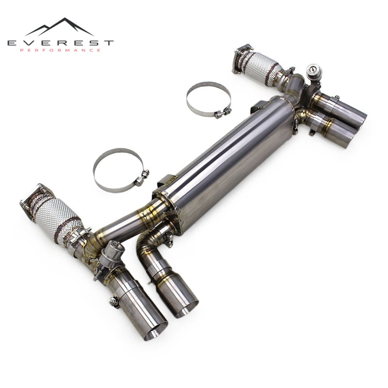 Custom Titanium Pipes Exhaust System for Porsche 911 996 TURBO 3.6 1997-2005 Sport Car Catted Downpipe Valve Catback Muffler